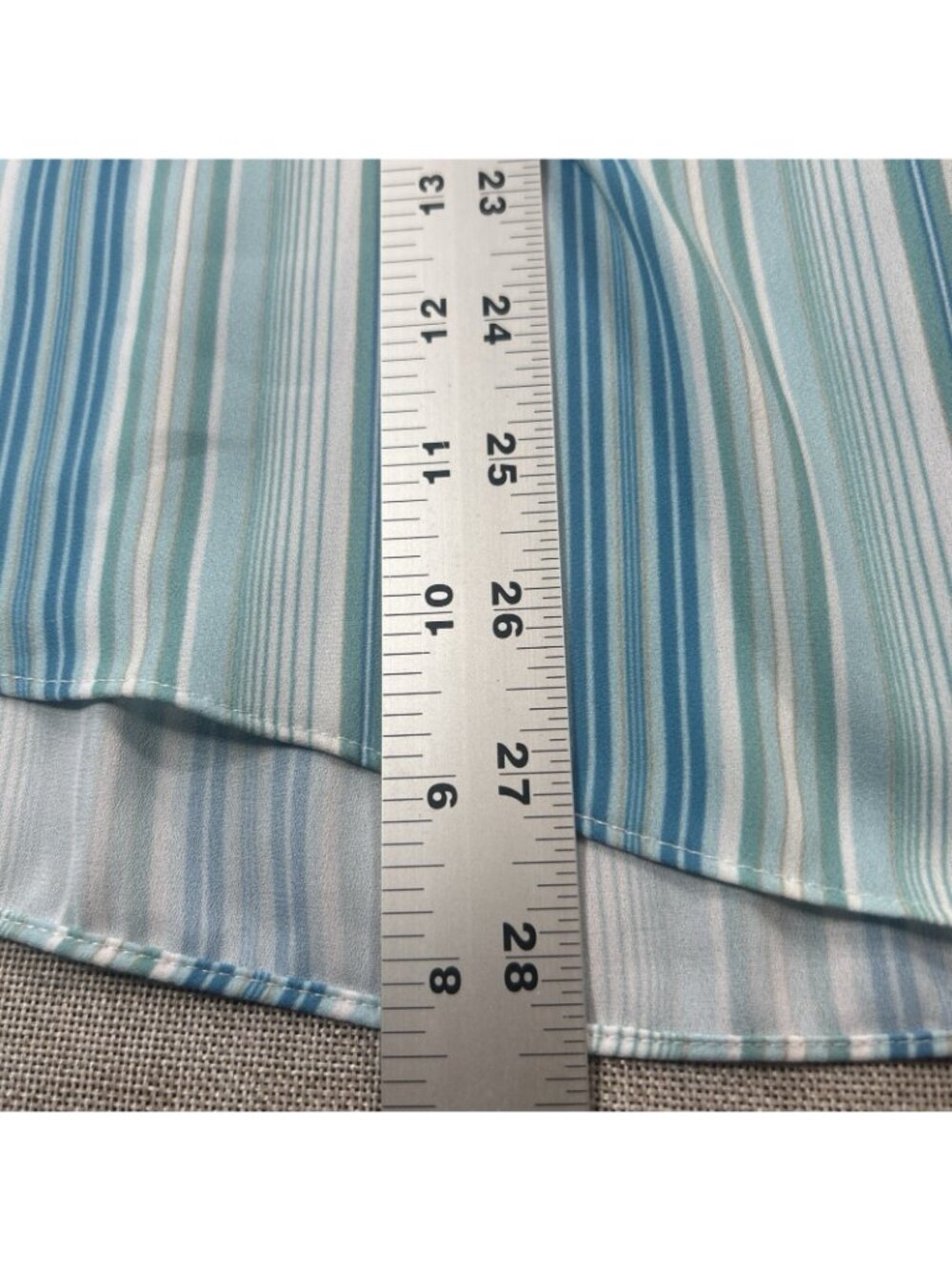 NYDJ Not Your Daughters Jeans Women’s Size 2X Pullover Tunic Top Blue Stripe - Picture 7 of 8